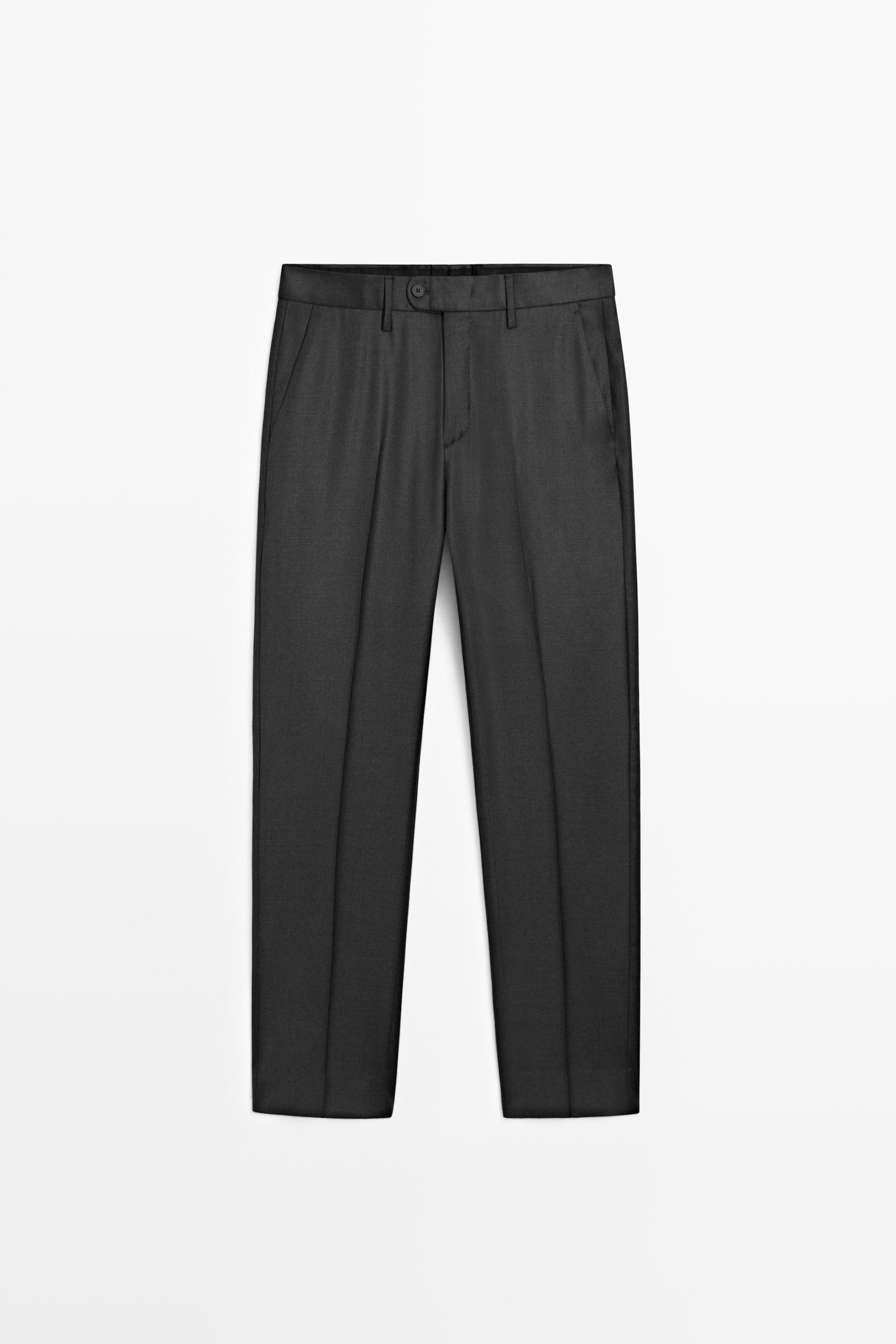 Cold wool suit trousers
